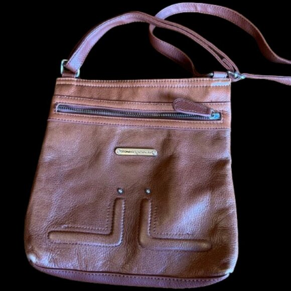 Stone Mountain Accessories Handbags - Stone Mountain USA Butter leather North/South Crossbody bag